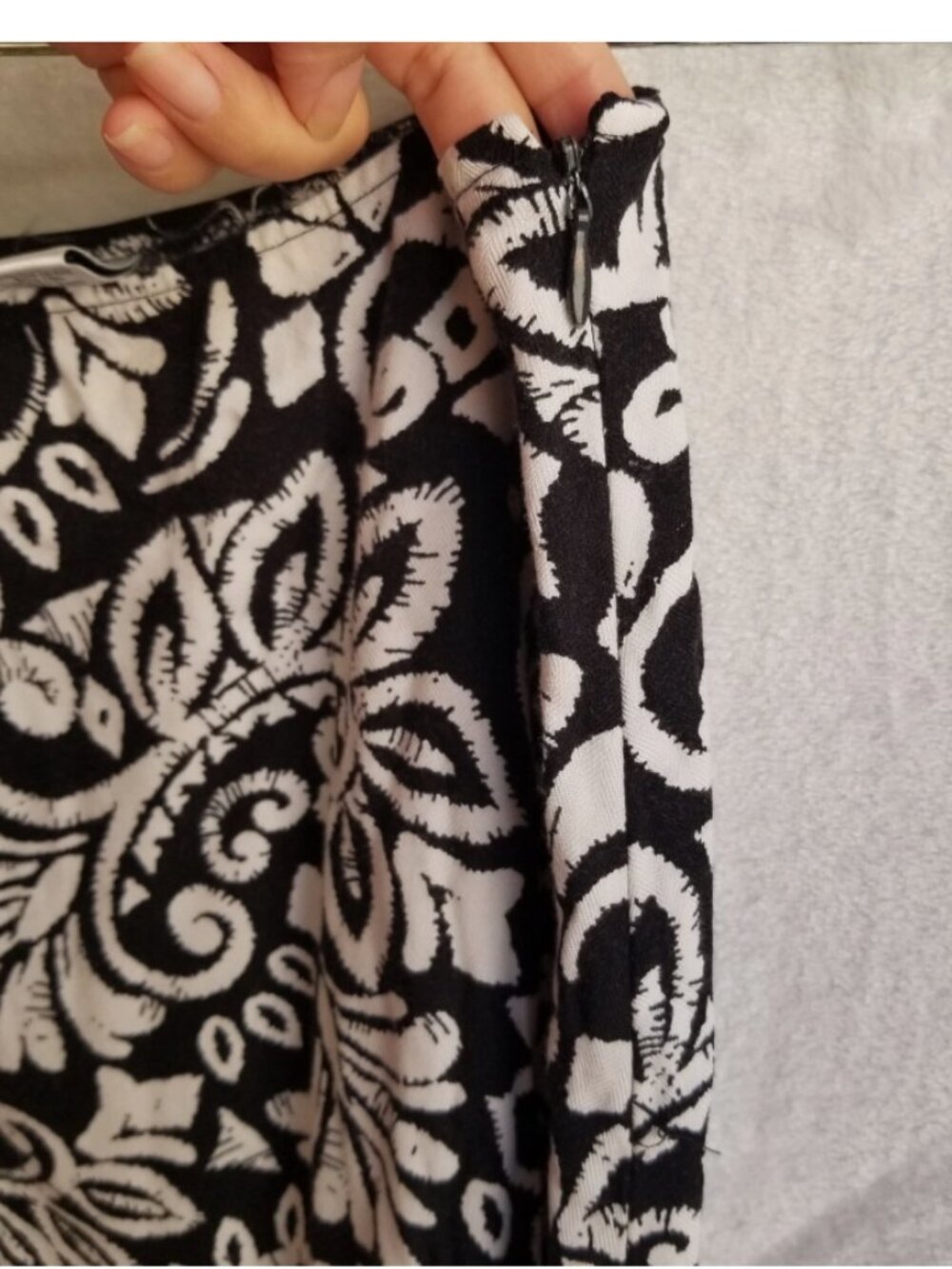 Croft & Barrow Paisley Midi Maxi Skirt Women Sz 6 A Line Fairy Grunge Whimsigoth - Picture 3 of 6